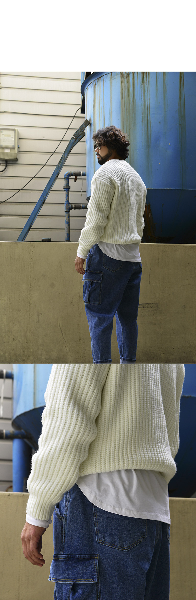 Tops Cozy Wool Gauge SweaterKnit 394